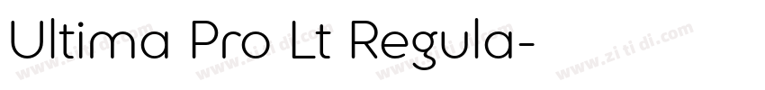 Ultima Pro Lt Regula字体转换